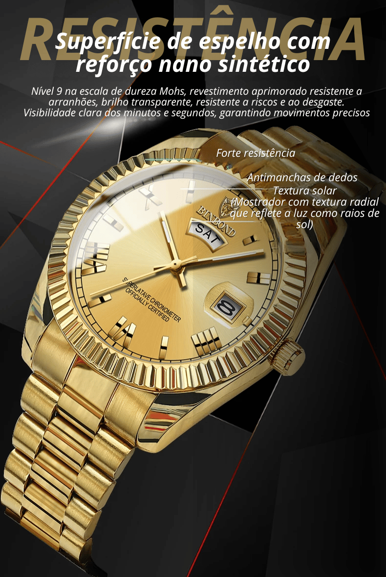 Relógio Magnus® Quartzo Clássico